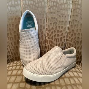 Dr. Scholl's Light Gray and White Slip-on Sneakers Size 6